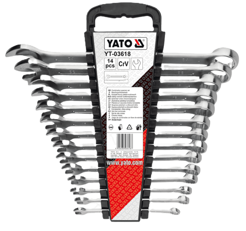 YATO Combination Spanner Set 14Pcs - YT-3618