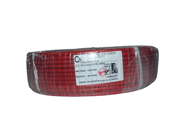 16MM Single Core Cable Red (9 MTR ROLL)