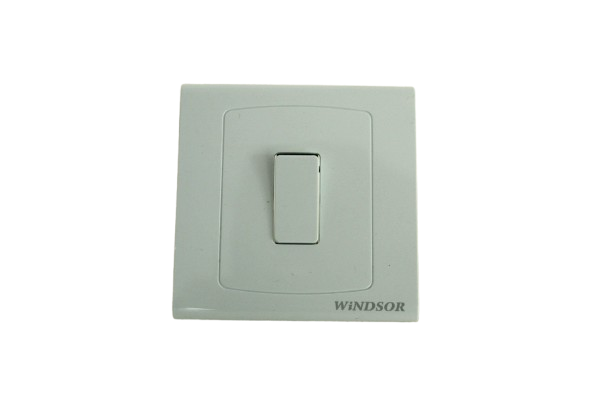 10A 1gang 1way plate switch