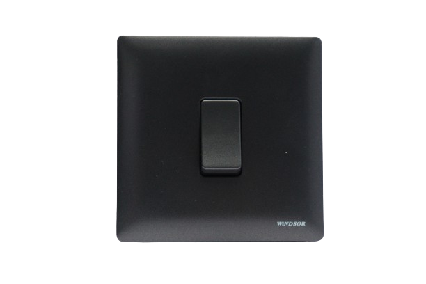 Windsor Innova Black 1-Gang 2-Way Intermediate Switch 1A - 91313GB