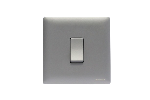 Windsor Innova Silver 1 Gang 2 Way Intermediate Switch 1A - 91313DS