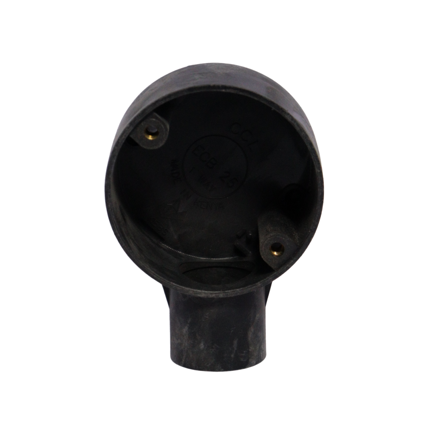 20MM 1 Way PVC Junction Box Black