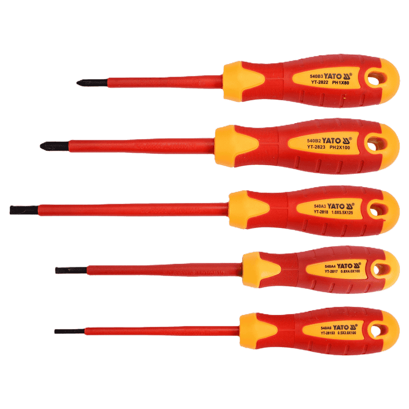 YATO Insulated Screwdrivers Set 5Pcs - YT-2827