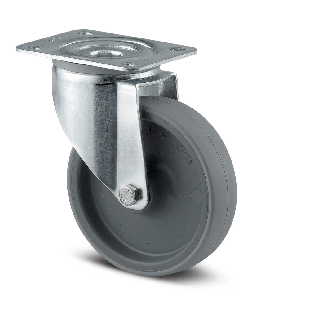 6.3'' SWIVEL CASTORS PU THREAD 347 UAR 16 P63 INDUSTRIAL CASTORS TENTE