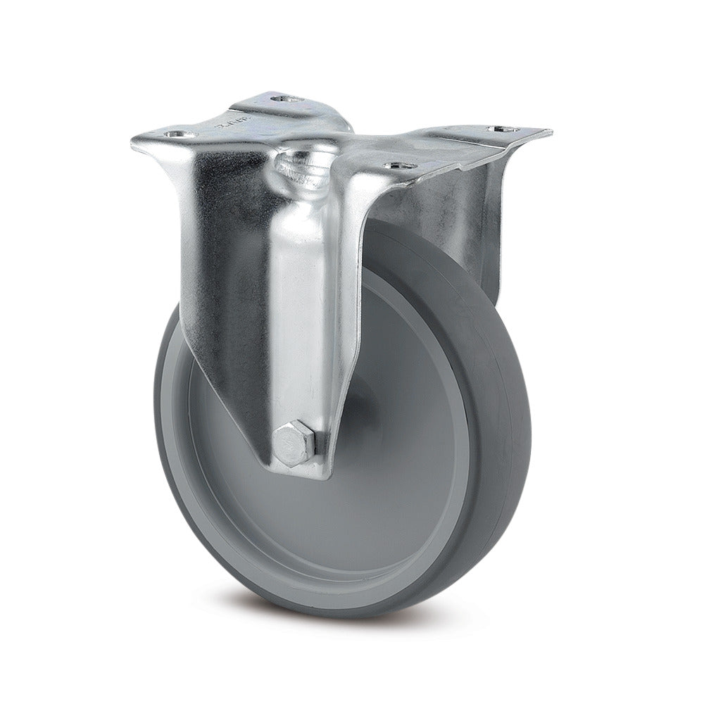 5" FIXED CASTORS THERMOPLASTIC THREAD 3478 PJR 125 P62 INDUSTRIAL CASTORS TENTE