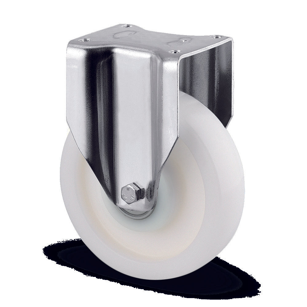 8'' FIXED CASTOR POLYAMIDE WHEEL 4688 TOP 2 P63 HEAVY DUTY INDUSTRIAL CASTOR TENTE
