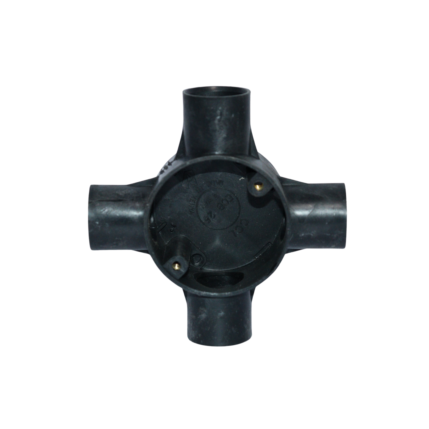 20MM 4 Way PVC Junction Box Black