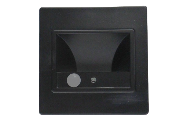 1.5W Wall Light with Sensor Black 3K - CHERRY3, ABS WINDSOR