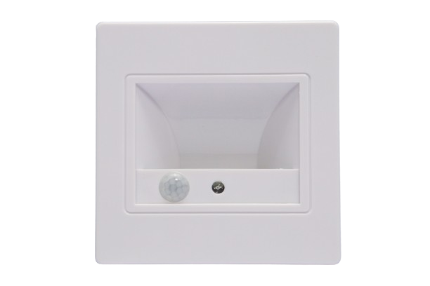 1.5W Wall Light with Sensor White 3K - CHERRY3, ABS WINDSOR