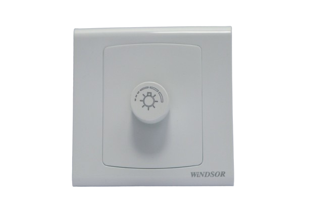 Windsor Royal Star White 1 Gang 5W Dimmer Switch, Single Pole - D355