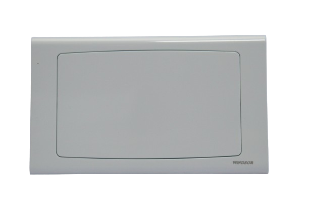 Windsor Royal Star White 2 Gang Blank Plate - D42