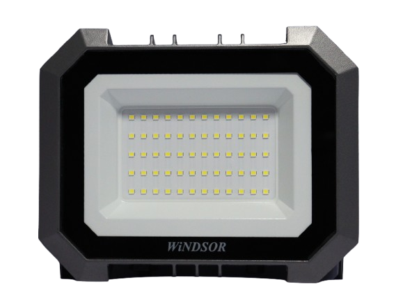 150W LED Floodlight, 6500K Daylight, 60° Beam Angle, White Color Body, 175-265V
