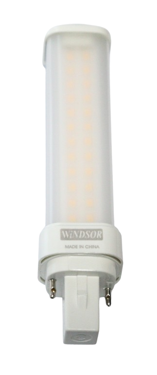 4W LED PL Lamp, G23 2-Pin, 6000K Cool White (Replaces 7W PLS Lamp)