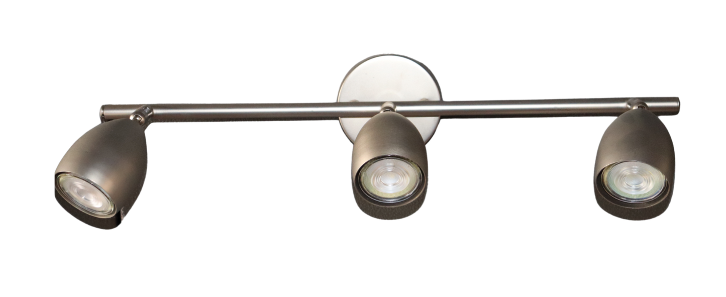 Adjustable Spot Lights – Brushed Nickel Finish, GU10 Base