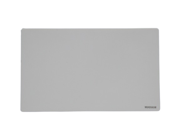 Windsor L&L Range Brushed White 2 Gang Blank Plate - L42W