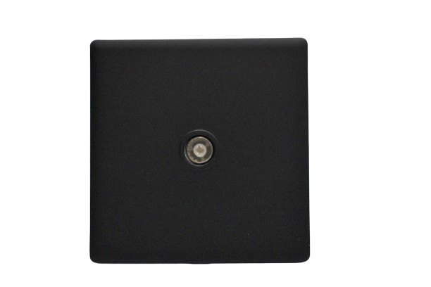 Windsor L&L Range Black Velvet Touch Coaxial Socket - L432B
