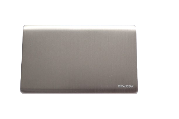 Windsor Metal Silk 2 Gang Blank Plate Gold - WIN256