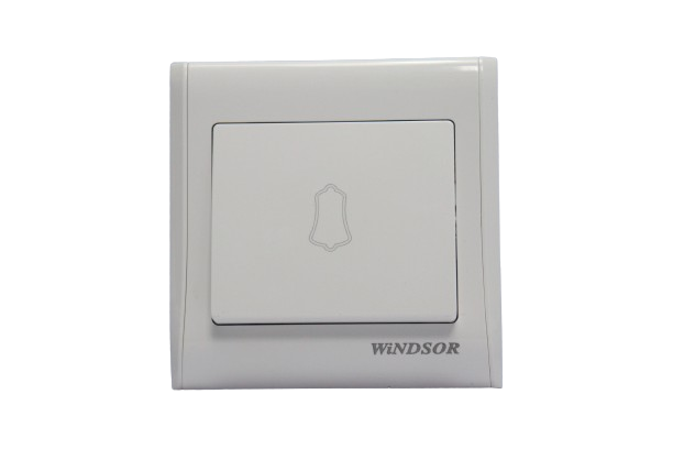 Windsor Pioneer White Bell Switch Wide Toggle - P317F