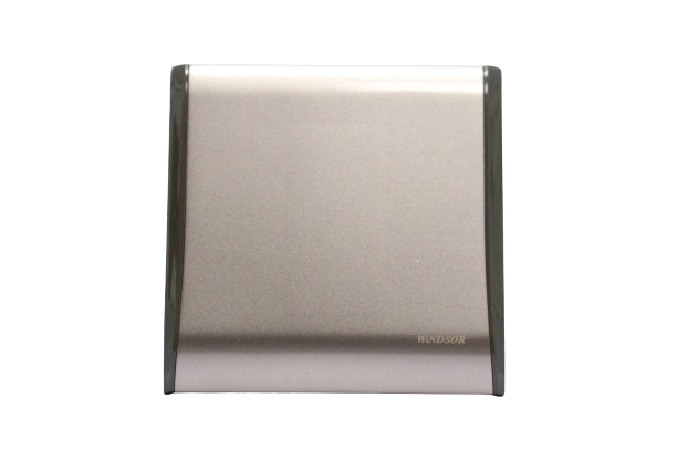 Windsor Pioneer Gun Metal Grey 1 Gang Blank Plate - P41GB