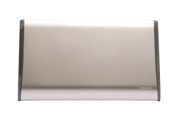 Windsor Pioneer Gun Metal Grey 2-Gang Blank Plate - P42GB