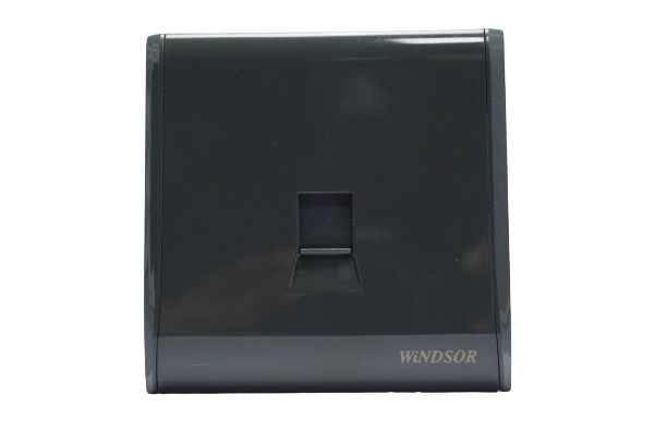 Windsor Pioneer Gun Metal 1 Gang RJ45 Data Socket - P442DH