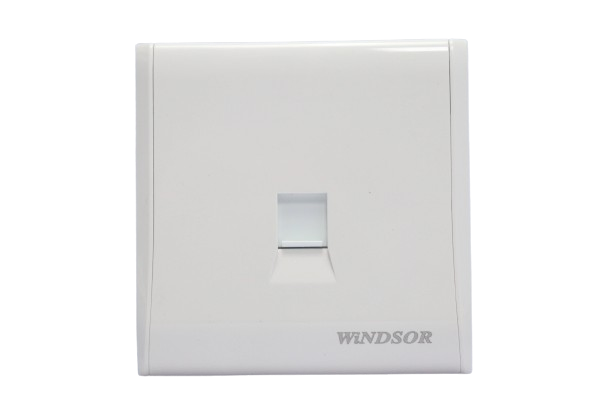 Windsor Pioneer White 1 Gang RJ45 Data Socket - P442F