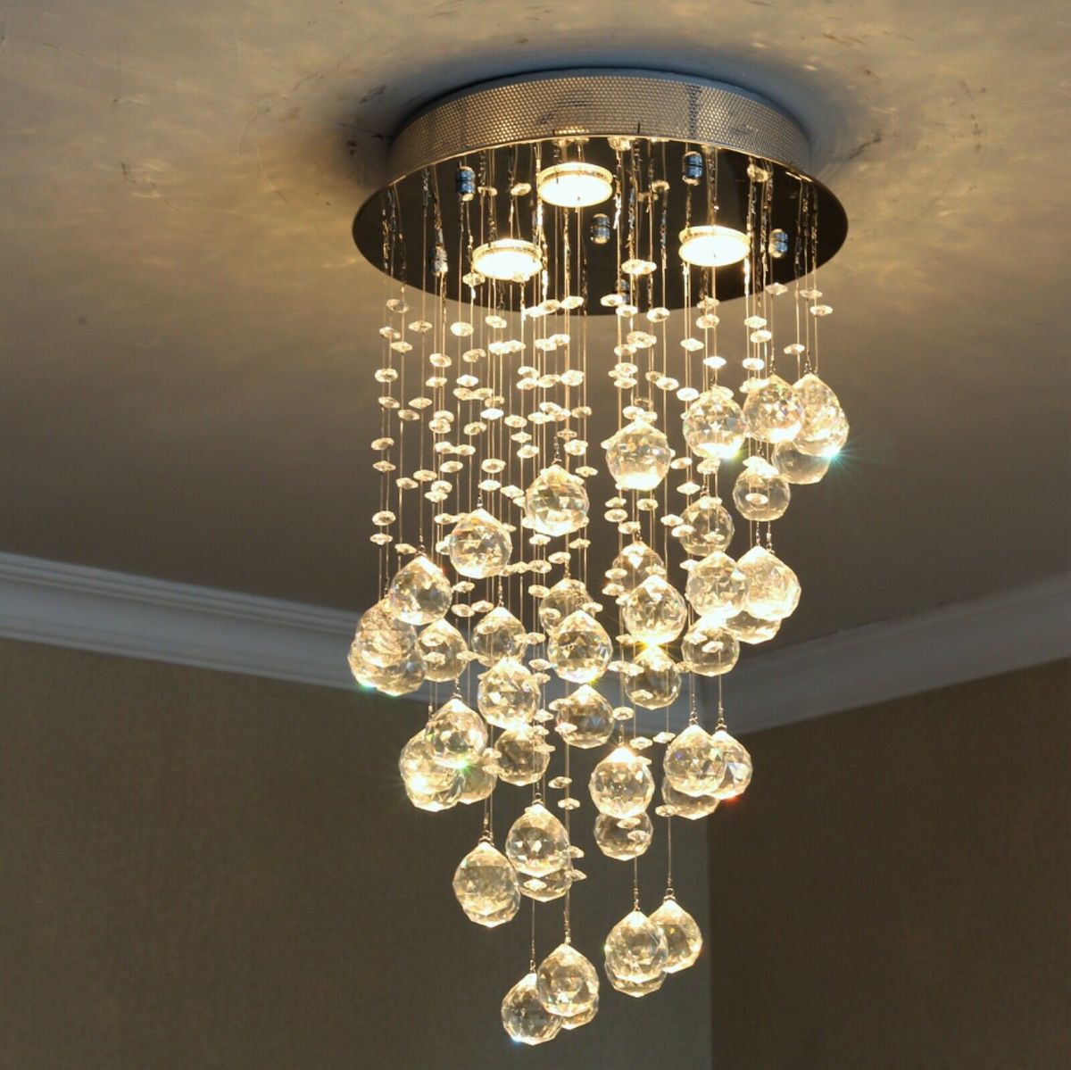 Crystal Ceiling Light NF-3502/3 TLAC | Elegant Modern Lighting Fixture