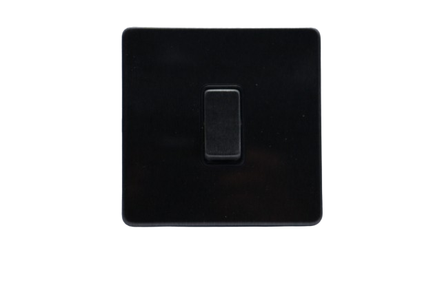 Windsor VIP Black 1 Gang 1 Way Switch 1A - VC31GB
