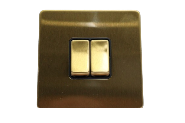 Windsor VIP Gold 2 Gang 2 Way Switch 1A - VC34J