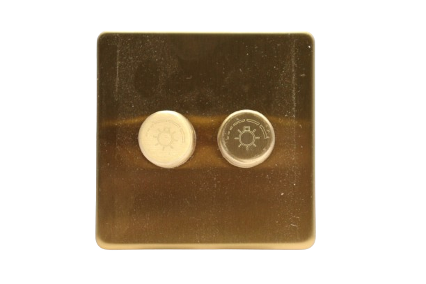 Windsor VIP Gold 2 Gang 5W Dimmer Switch, Single Pole - VC356J