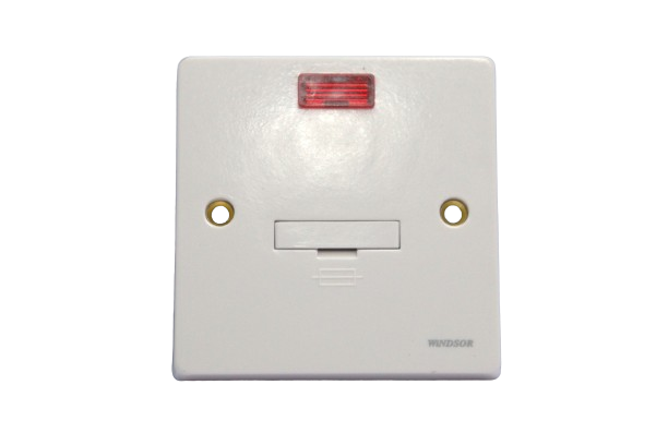 Windsor Ivory 13A Fuse Connection Unit with Neon Indicator - W413