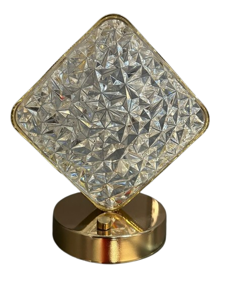 Rechargeable LED Table Lamp SZY-XX002 Gold – Stepless Dimming USB Charging – 10x17.5cm
