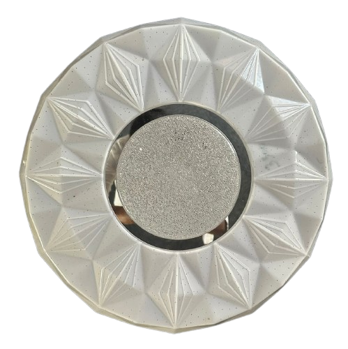 30W LED Ceiling Lamp with 3-Color CCT, Star White Finish, 400mm