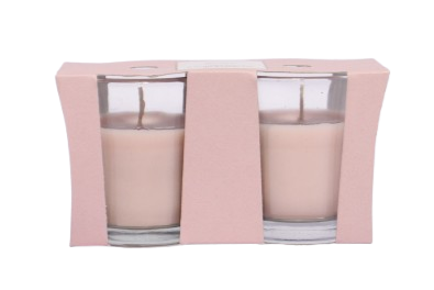 2PK ROSE SCENTED CANDLES 40G