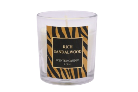 4.5 oz Rich Sandalwood Scented Candle