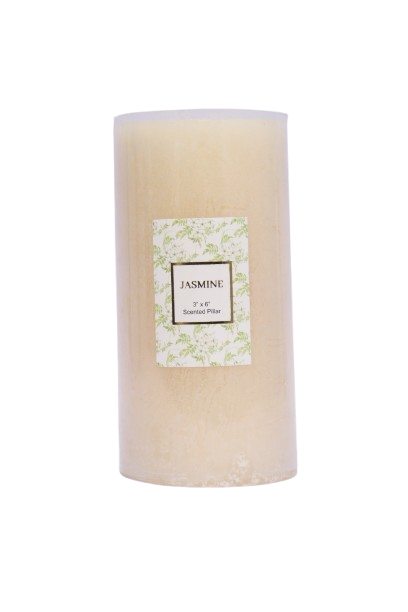 3''*6'' JASMINE SCENTED PILLAR CANDLE