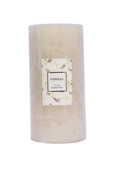 3''*6'' VANILLA SCENTED PILLAR CANDLE