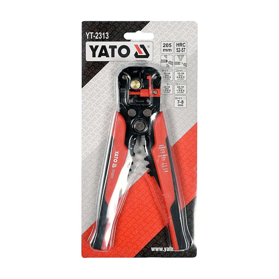 YATO Multifunction Wire Stripper 205MM Electrical Crimping Tool YT-2313