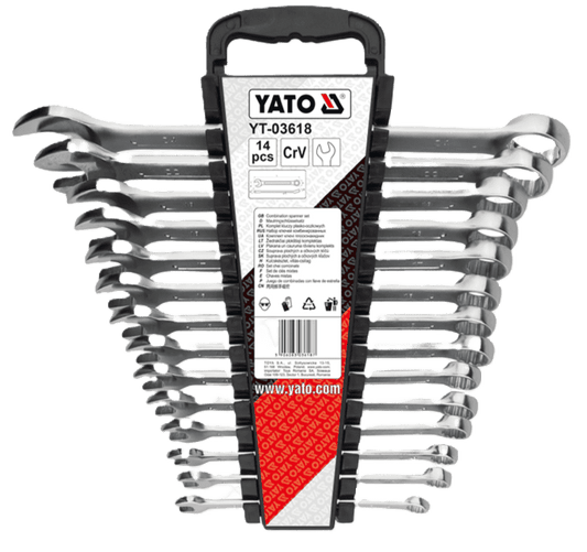 YATO Combination Spanner Set 14Pcs - YT-3618