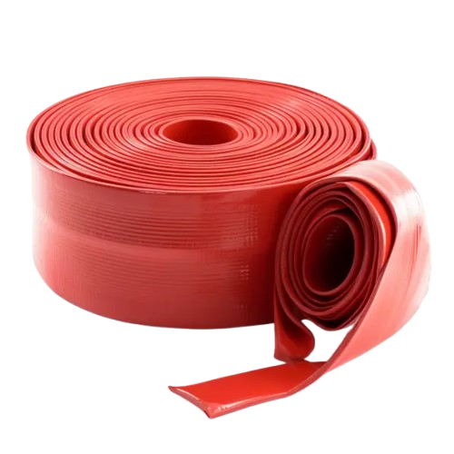 2-Inch x 100-Metre Flat Delivery Hose – Red