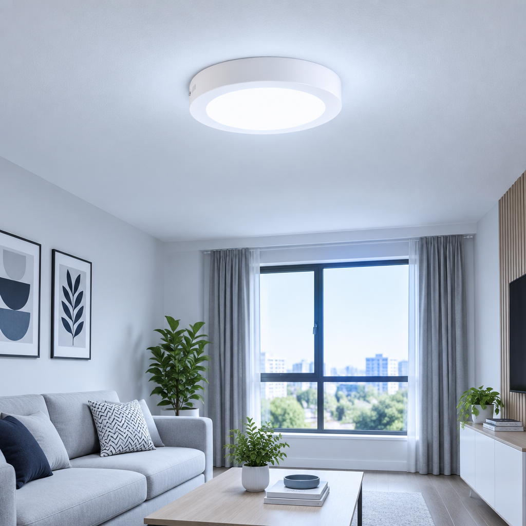 United Windsor 12W Flush LED Panel Light - 6500K Daylight