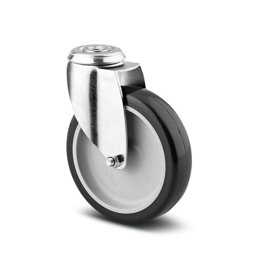 3'' SWIVEL CASTOR BOLT HOLE THERMOPLASTIC THREAD 147 PA 75 P3-11 FURNITURE & EQUIPMENT STEEL CASTOR TENTE