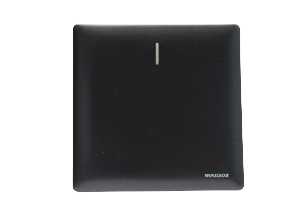Windsor Innova Black 1 Gang 2 Way Switch 1A - 9132GB