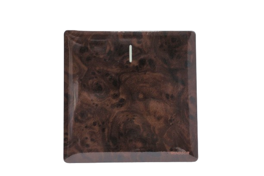 Windsor Innova Wooden 1 Gang 2 Way Switch, 1A - 9132WD