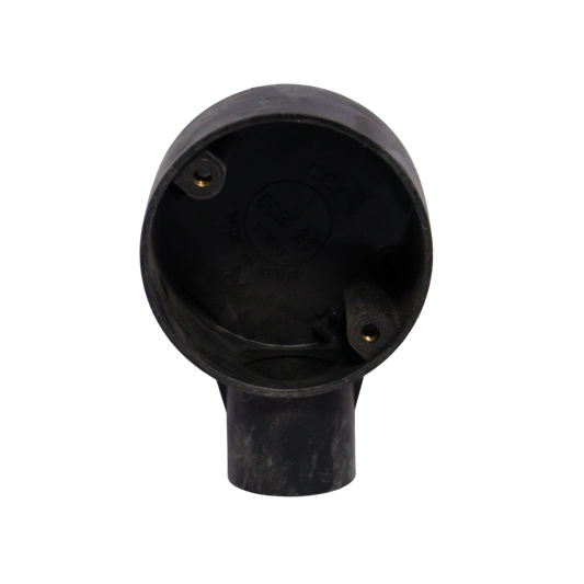 20MM 1 Way PVC Junction Box Black