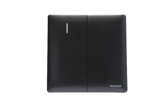 Windsor Innova Black 2 Gang 2 Way Switch, 1A - 9134GB
