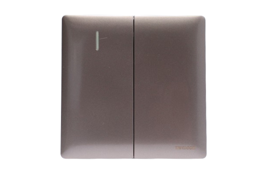 Windsor Innova Light Coffee 2 Gang 2 Way Switch 1A - 9134CF