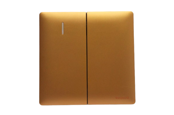Windsor Innova Golden 2 Gang 2 Way Switch 1A - 9134DY