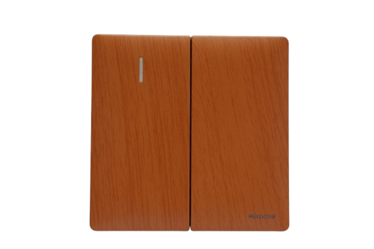 Windsor Innova Light Wooden 2-Gang 2-Way Switch 1A - 9134LW