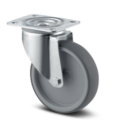 4" SWIVEL CASTOR THERMOPLASTIC THREAD 347 PJR 1 P62 INDUSTRIAL CASTORS TENTE